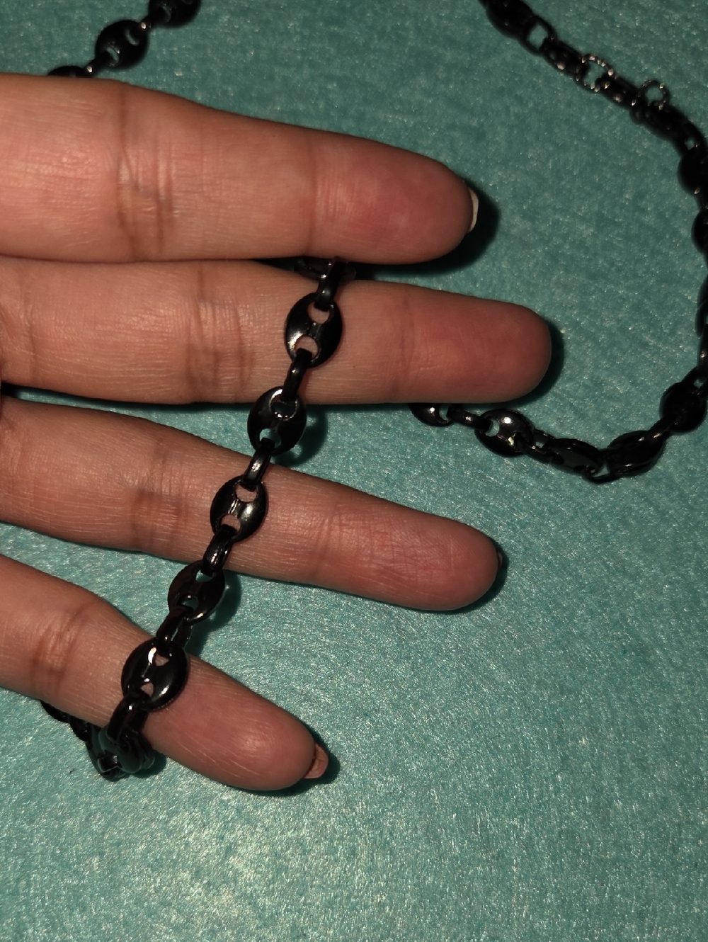 Stainless Steel Black Necklace - Picture 2 of 3